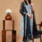 Women Blue Cotton Blend Kurta Pant Dupatta Set