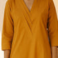 V-Neck Pure Cotton Straight Kurta with Trousers