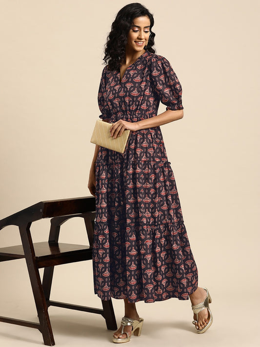 Women Floral Printed Maxi Dress