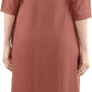 Women Rust Solid Kurta with Palazzos