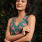 Floral Printed V-Neck Straight Pure Cotton Kurta With Trousers