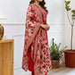 Women Silk Embroidered Kurta and Pant Set with Dupatta
