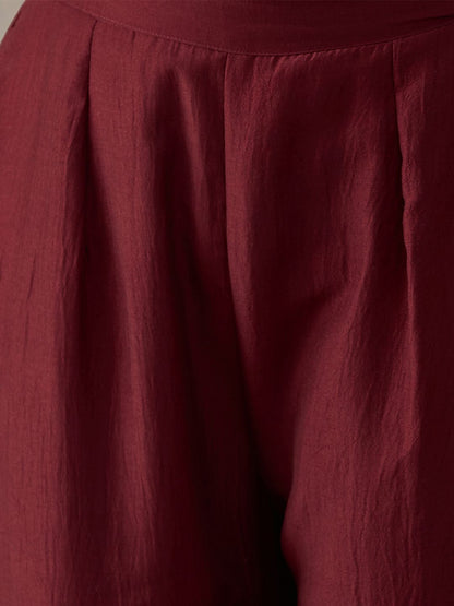 Women Regular Size Kurta Set Silk Blend