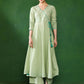 Angrakha Style Cotton Flared Kurta With Palazzos