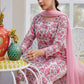 Floral Printed Round Neck Straight Kurta With Palazzos & Dupatta