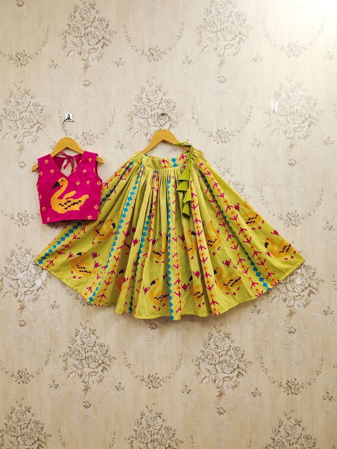 Girls Printed Ready to Wear Lehenga & Top