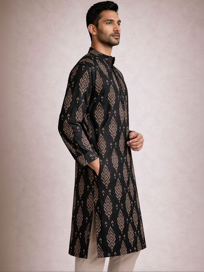 Men Ethnic Motifs Kurta (Top only)