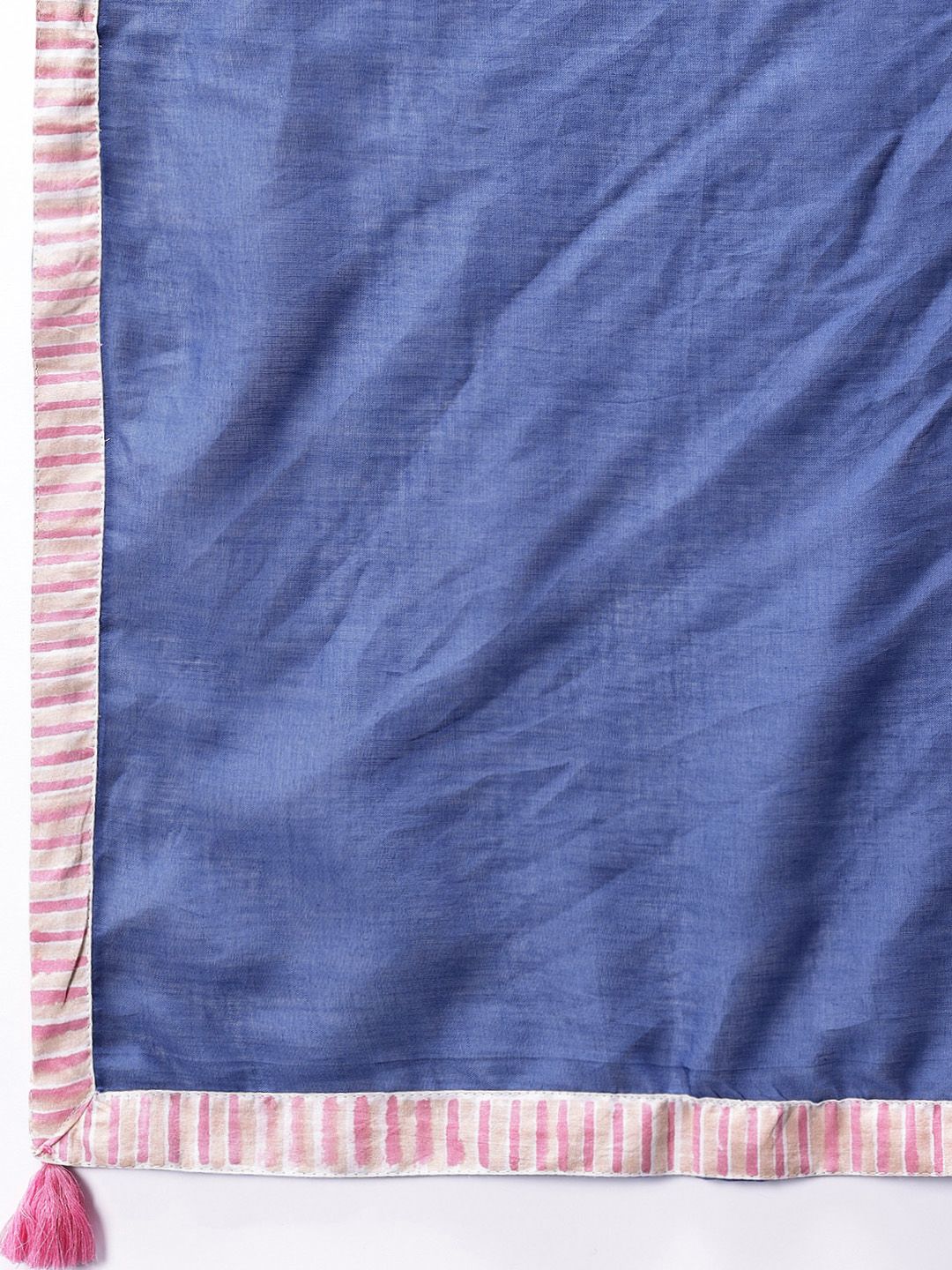 Floral Printed Pure Cotton Sanganeri Kurta with Trousers & Dupatta