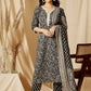 V Neck Floral Printed Pure Cotton Kurta with Trouser & Dupatta