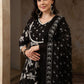 Women Printed Pure Cotton Kurta & Trouser With Dupatta