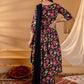 Floral Printed Angrakha Gotta Patti Pure Cotton Kurta with Palazzos & Dupatta