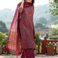 Ethnic Motifs Printed V-Neck Straight Kurta & Palazzos With Dupatta