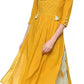 Women Yellow Viscose Rayon Kurta Palazzo Set