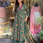 Women Green Cotton Rayon Kurta Palazzo Dupatta Set