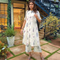 Women's Rayon Viscose Printed A-Line Kurta with Pant