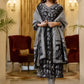 Women Black Viscose Rayon Kurta Pant Dupatta Set