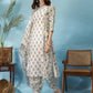 Women Floral Printed Regular Kurta with Trousers & With Dupatta