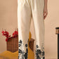 Floral Printed Round Neck Pure Cotton Straight Kurta With Trousers - Amy's Cart