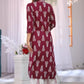 Women Mandarin Collar Viscose Rayon Kurta and Palazzo Set