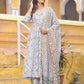 Women Viscose Rayon Kurta Pant Dupatta Set