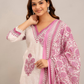 Ethnic Motifs Printed Gotta Patti Pure Cotton Kurta with Patiala & With Dupatta