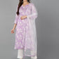 Women Cotton Rayon Kurta Pant Dupatta Set