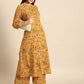 Women Orange yellow Viscose Rayon Kurta and Palazzo Set