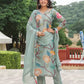 Women Floral Cotton Blend Kurta Pant Dupatta Set