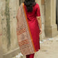 Women Ethnic Motifs Printed Regular Kurta with Trousers & With Dupatta