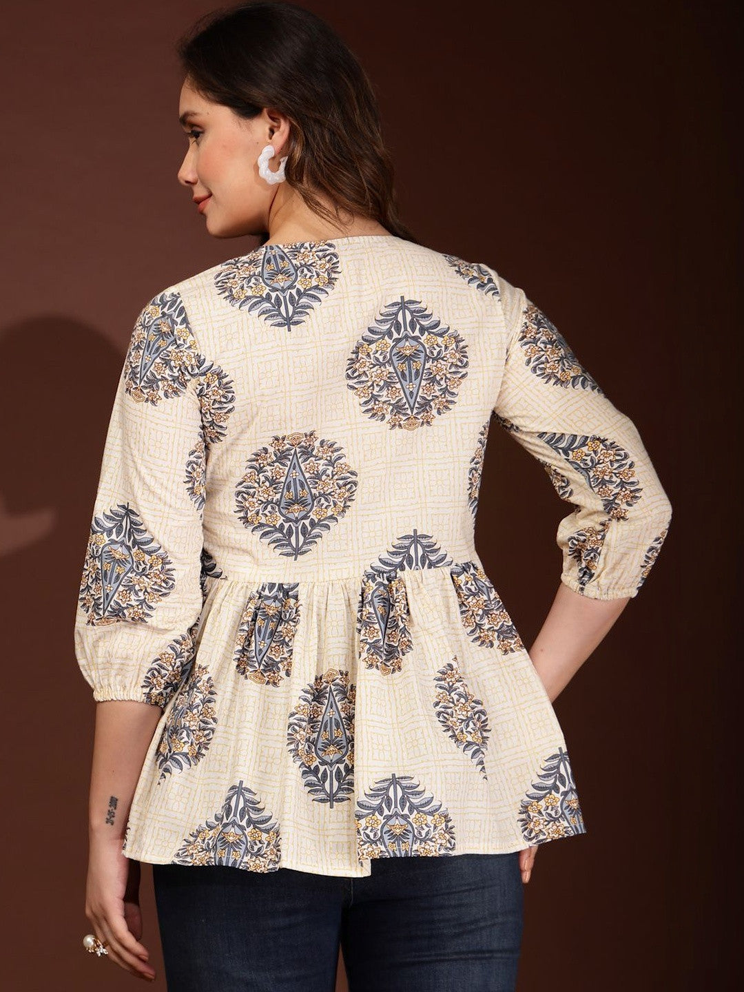 Women Cotton Printed Tops