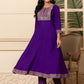 Women Ethnic Motifs Embroidered Angrakha Sequinned Kurta with Trousers & With Dupatta