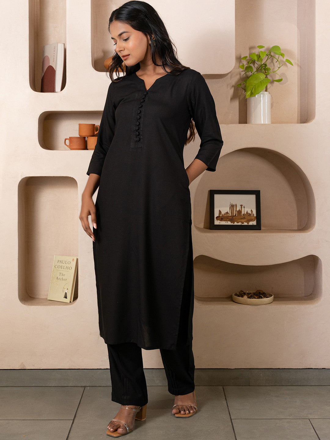 Women Regular Kurta with Trousers - Amy's Cart