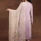 Floral Embroidered Gotta Patti Kurta With Trouser & Dupatta