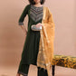 Women Cotton Blend Kurta Palazzo Dupatta Set Special price