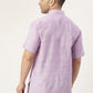 Men Purple Solid Casual Short Kurta