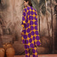 Printed High-Low Kurta with Trousers