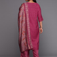 Women Plus Size Embroidered Kurta with Palazzos & With Dupatta