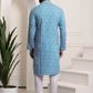 Men Floral Printed Regular Pure Cotton Kurta With Churidar