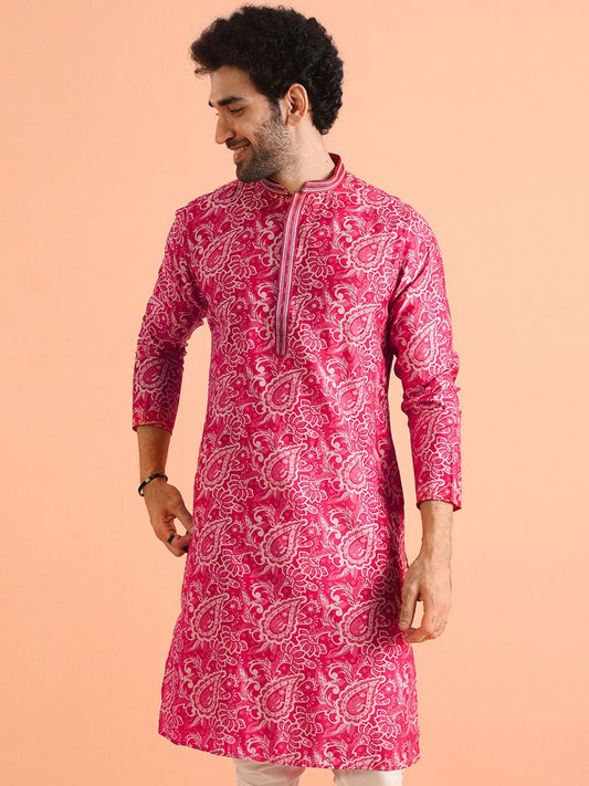 Men Paisley Regular Fit Printed Kurta