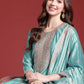 Women Floral Embroidered Regular Sequinned Kurta with Trousers & With Dupatta