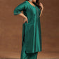 Plus Size Straight Kurta With Palazzos & Dupatta