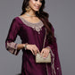 Women Embroidered Regular Kurta with Trousers & Dupatta