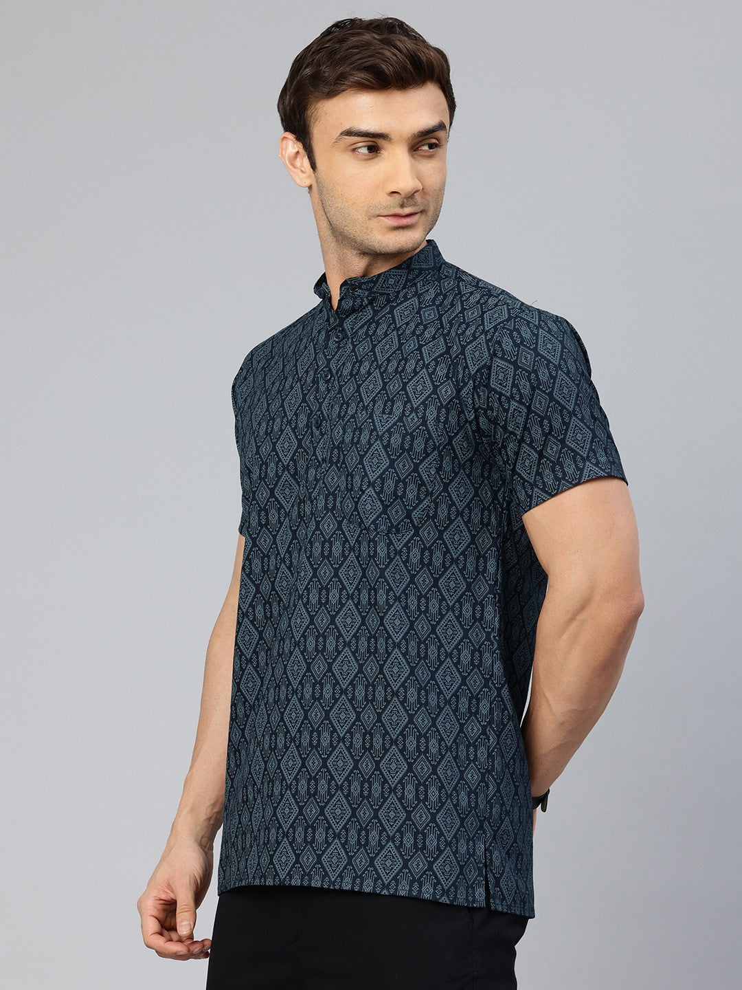 Men Ethnic Motifs Printed Pure Cotton Kurta