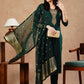 Ethnic Motifs Embroidered Thread Work Kurta With Trousers & Dupatta