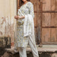 Ethnic Motifs Printed Thread Work Pure Cotton Kurta with Trousers & Dupatta