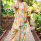 Silk Blend Abstract Printed Co-Ord