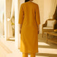 V-Neck Pure Cotton Straight Kurta with Trousers