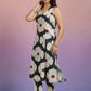 Women Sleeveless Floral Cotton Blend Kurta Pant Set