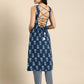 Women Floral Printed Styled Back Kurta with Trousers