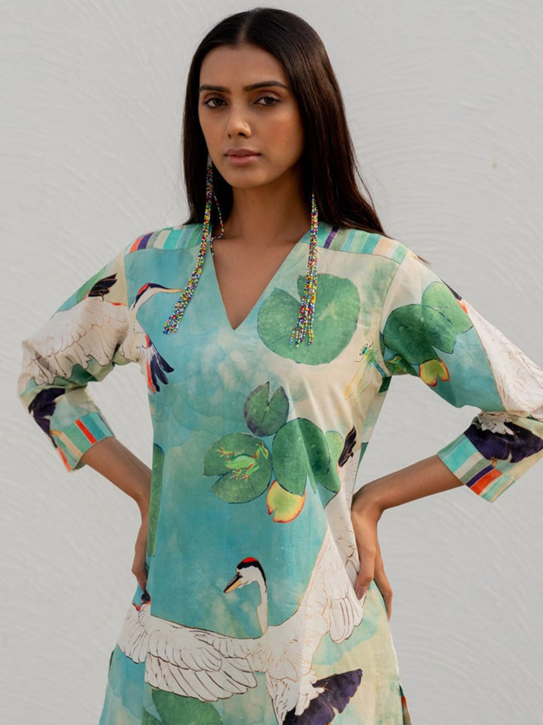 Floral Printed Regular Straight Kurta With Palazzos